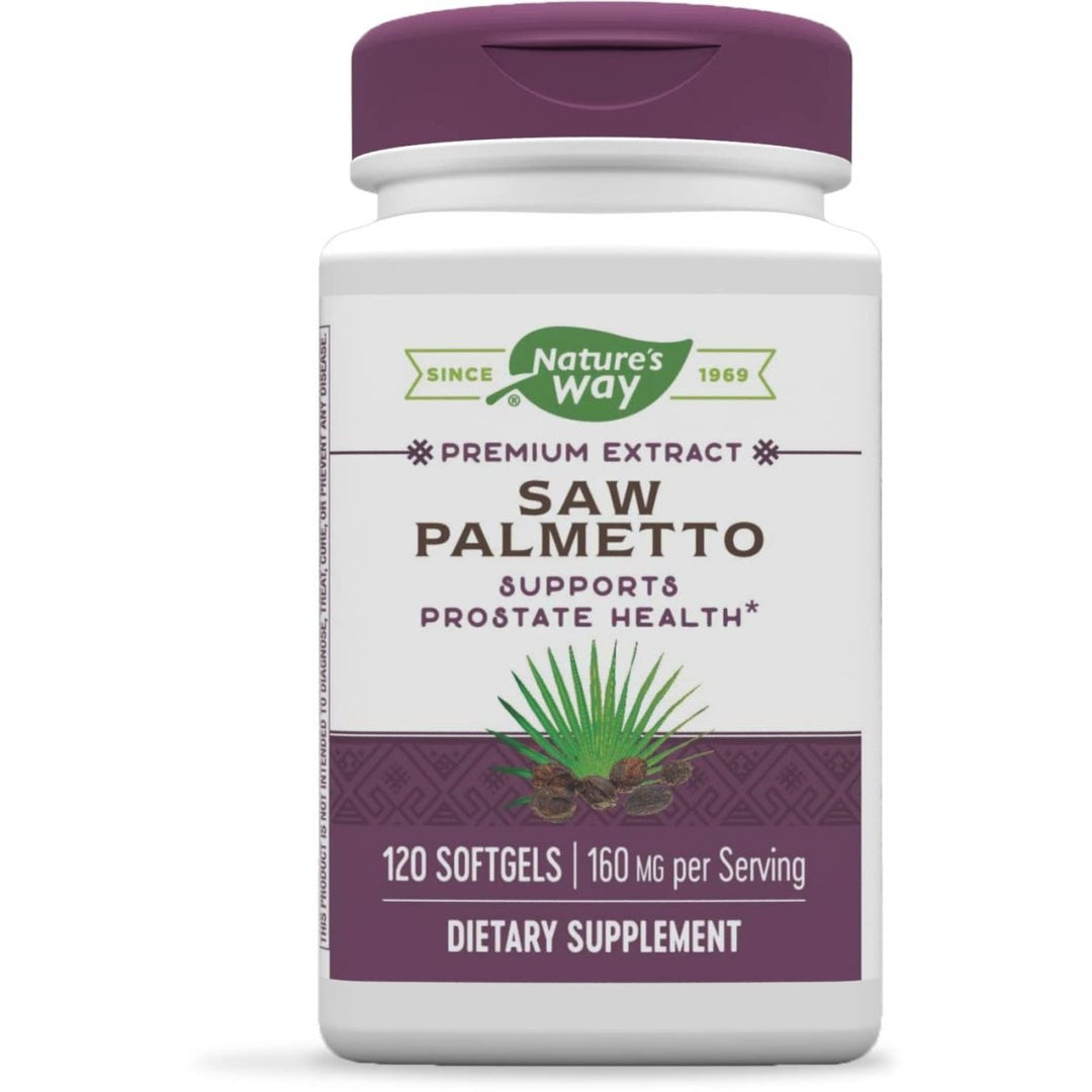 Nature's Way Saw Palmetto Standardized Extract Prostate Health, 160 mg per serving, 120 Softgels - The Oasis of Health