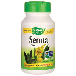 Nature's Way Senna 450 mg Herbal Laxative 100 Vegi Capsules - The Oasis of Health