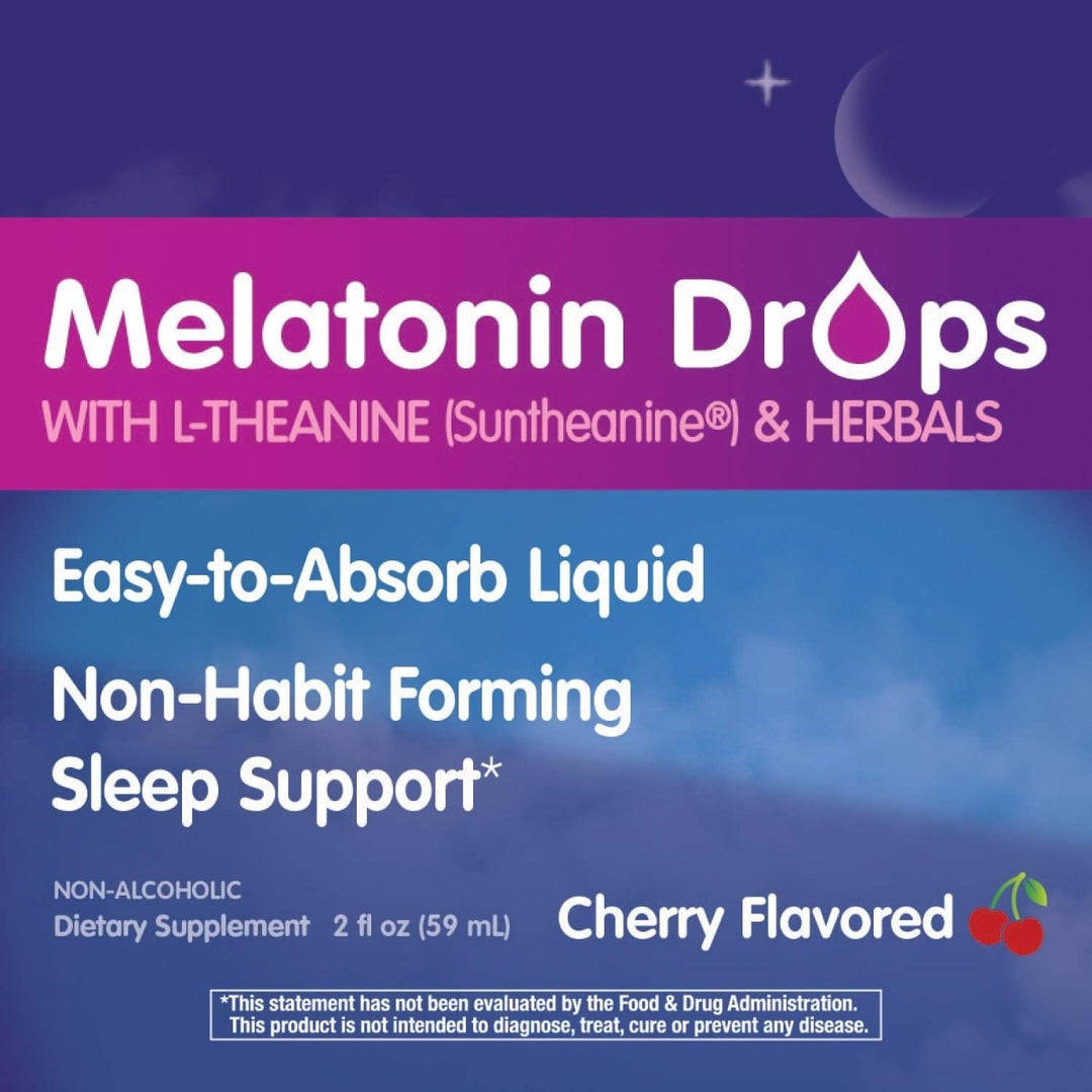 Nature's Way Sleep Tonight Melatonin Drops - 2 Oz, Cherry Flavor - The Oasis of Health