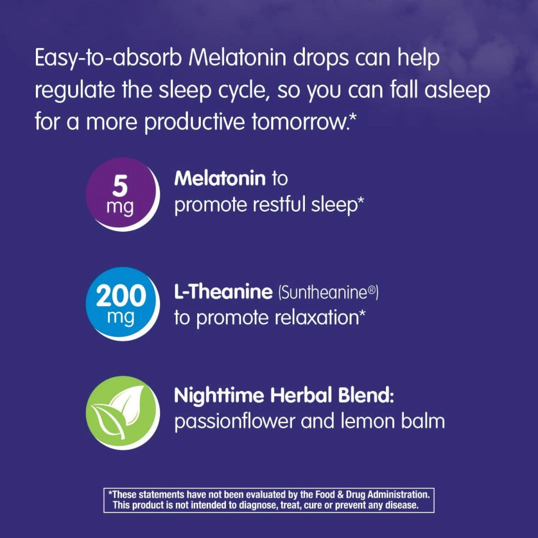 Nature's Way Sleep Tonight Melatonin Drops - 2 Oz, Cherry Flavor - The Oasis of Health