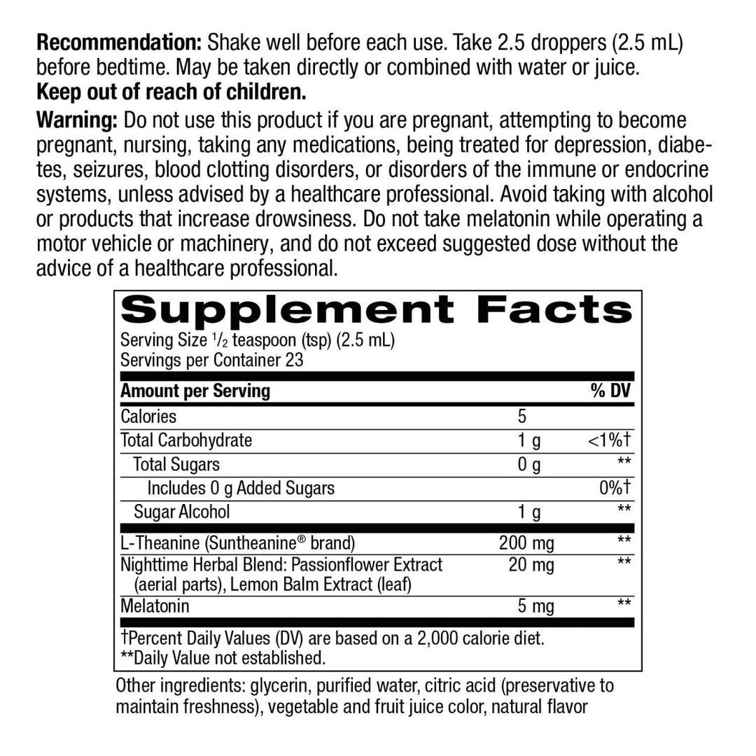 Nature's Way Sleep Tonight Melatonin Drops - 2 Oz, Cherry Flavor - The Oasis of Health