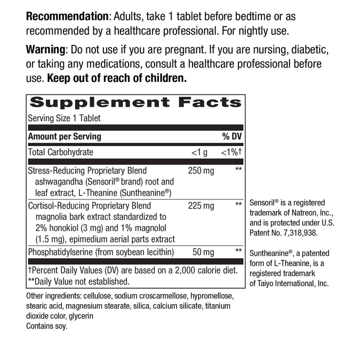 Nature's Way Sleep Tonight - Stress - Reducing Formula - 28 Tablets - The Oasis of Health