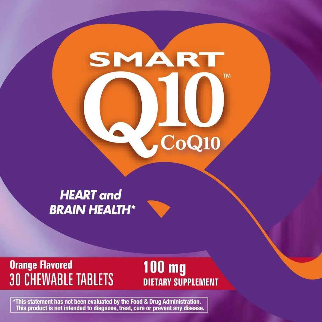 Nature's Way SMART Q10 CoQ10 Chewables - Empowering Heart and Brain Health with a Burst of Orange Flavor - The Oasis of Health