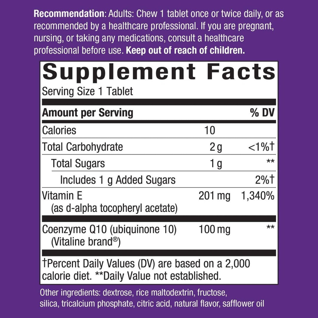 Nature's Way SMART Q10 CoQ10 Chewables - Empowering Heart and Brain Health with a Burst of Orange Flavor - The Oasis of Health