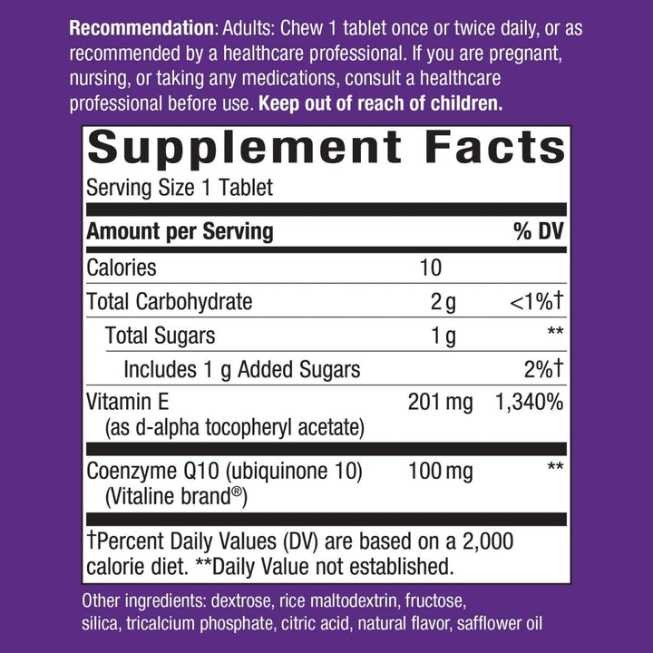 Nature's Way SMART Q10 CoQ10 Chewables - Empowering Heart and Brain Health with a Burst of Orange Flavor - The Oasis of Health