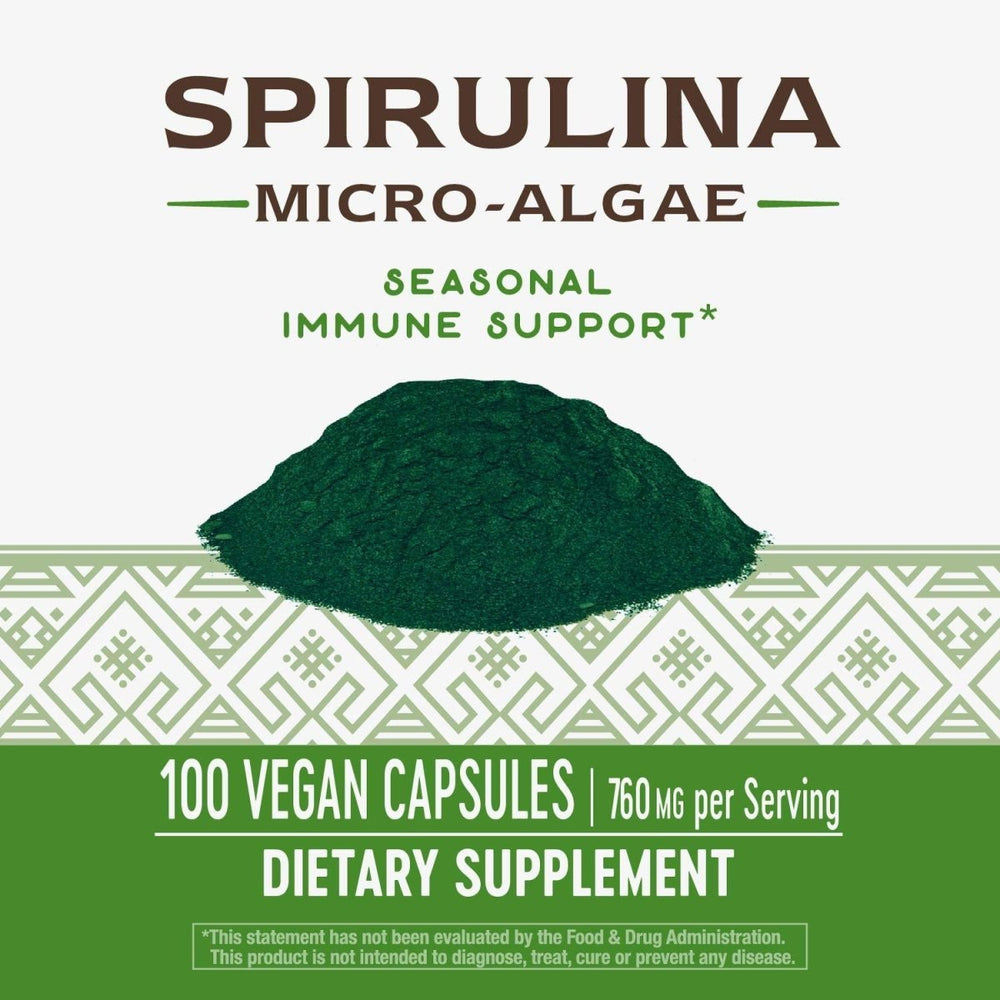 Nature's Way Spirulina Micro - Algae, 760 mg per serving - The Oasis of Health