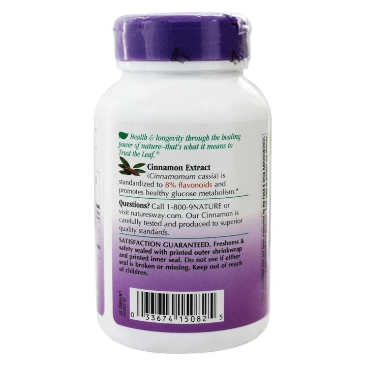 Nature's Way Standardized Cinnamon 120 Caps - The Oasis of Health