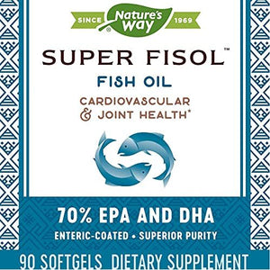 Nature's Way Super Fisol Fish Oil, Supports Heart and Joint Health*, 90 Softgels - The Oasis of Health