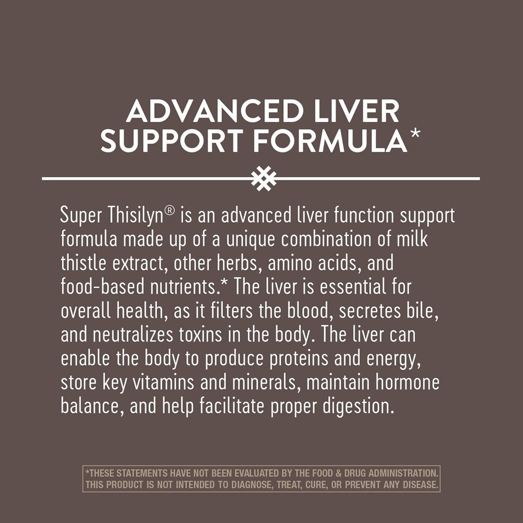 Nature's Way Super Thisilyn Advanced Liver Support Formula*, Liver Function Support*, 60 Capsules - The Oasis of Health