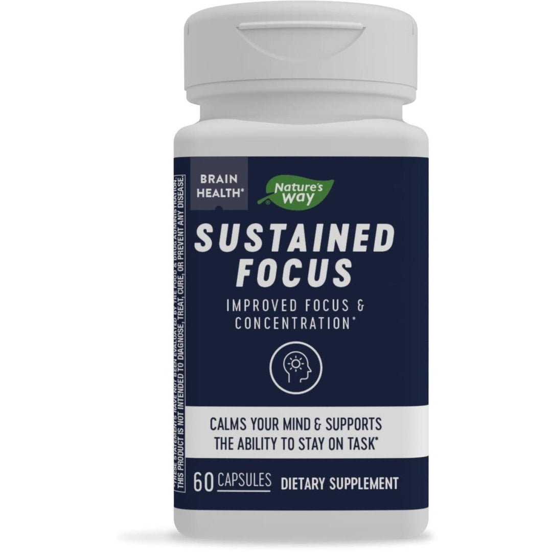 Nature's Way Sustained Focus, Improved Focus and Concentration*, 60 Capsules - The Oasis of Health