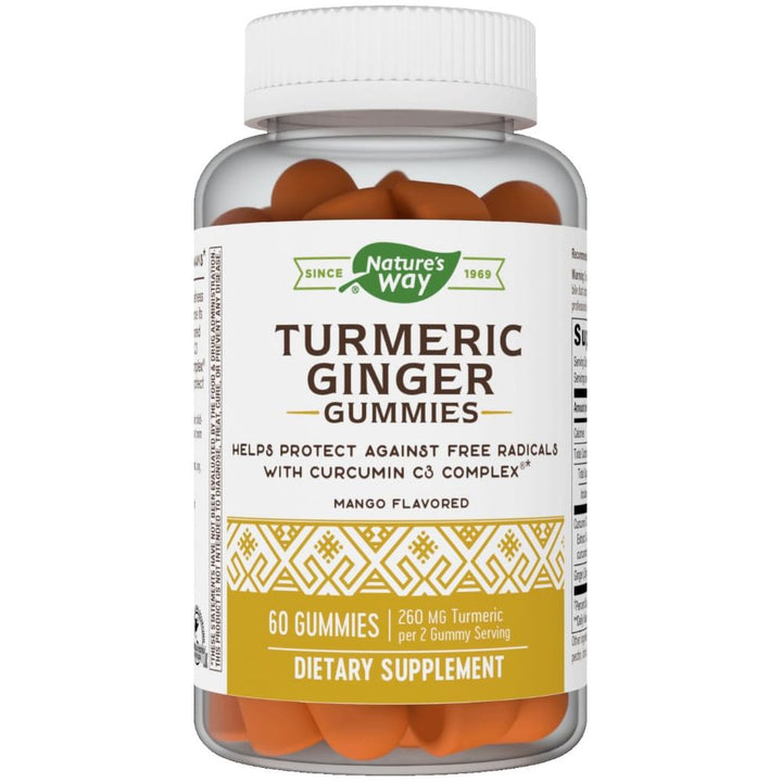 Nature's Way Turmeric Ginger Gummies 60 Count - The Oasis of Health