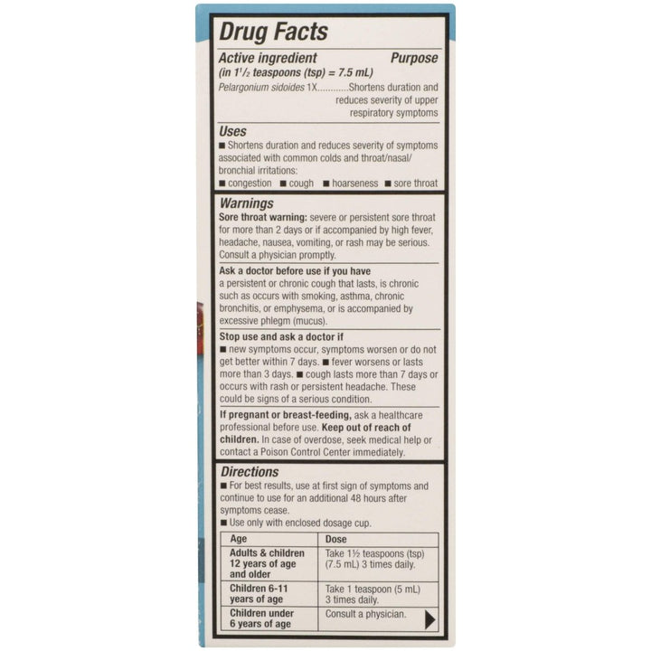 Natures Way, Umcka Cold Care Syrup Sugar Free Grape, 4 Fl Oz - The Oasis of Health