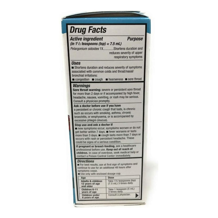 Natures Way, Umcka Cold Care Syrup Sugar Free Grape, 4 Fl Oz - The Oasis of Health