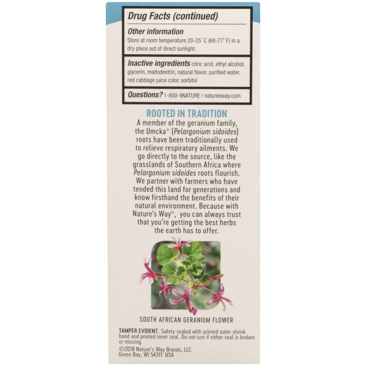 Natures Way, Umcka Cold Care Syrup Sugar Free Grape, 4 Fl Oz - The Oasis of Health