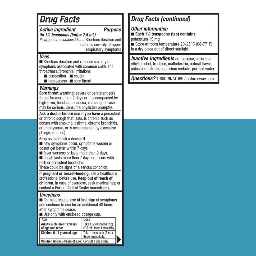 Nature's Way Umcka ColdCare, 4 Oz. - The Oasis of Health