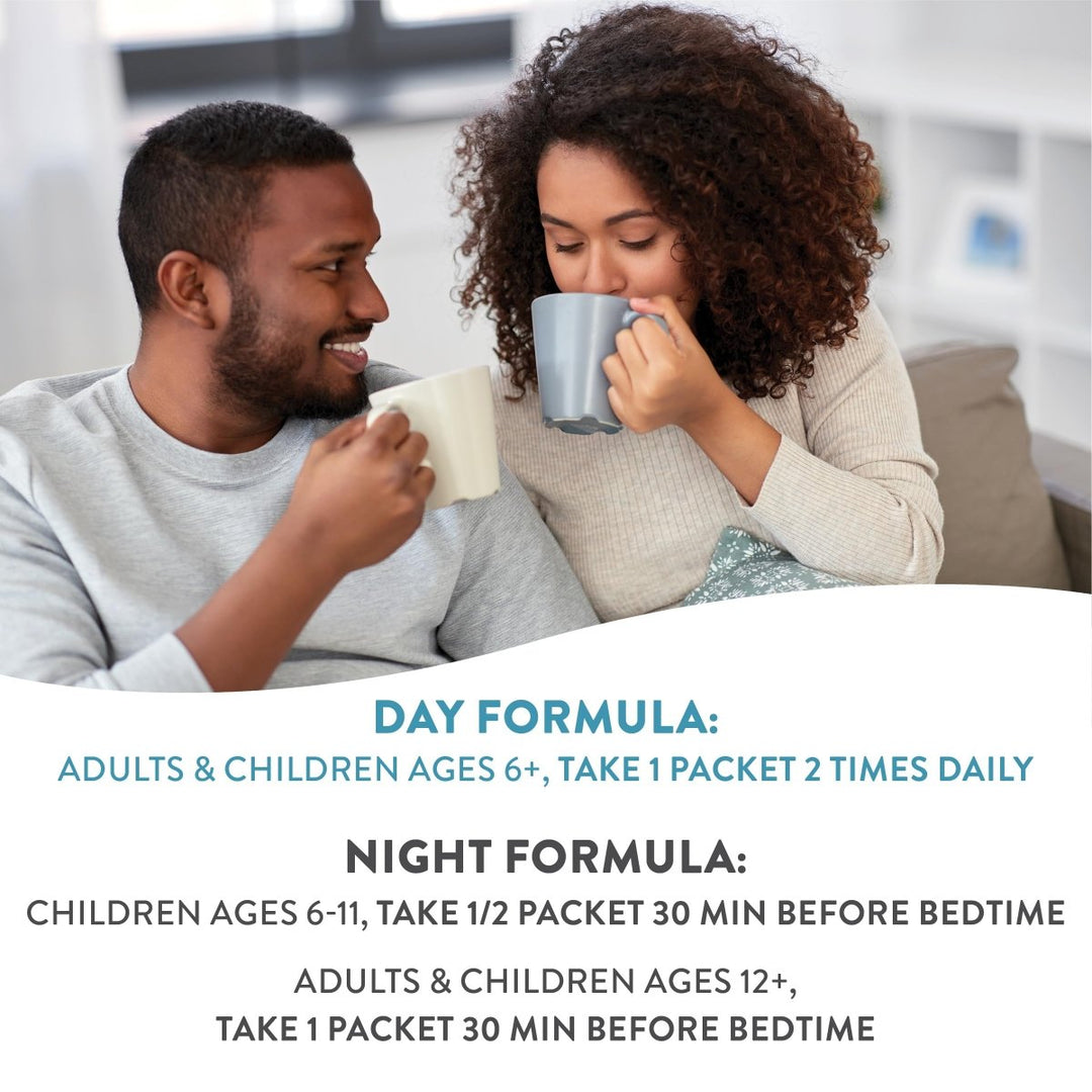 Nature's Way Umcka ColdCare Day + Night, Soothing Hot Drink Mixes, Lemon & Honey Flavors, 12 Packets - The Oasis of Health