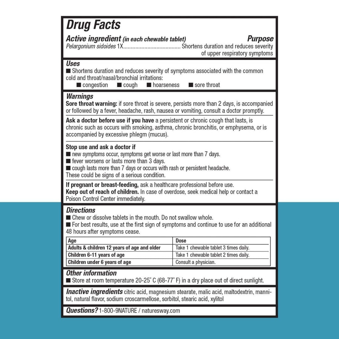 Nature's Way Umcka ColdCare Kids Chewable (Cherry) - The Oasis of Health