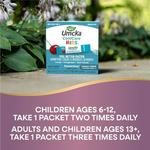 Nature's Way Umcka ColdCare Kids FastActives 10 Packets - 2 Pack - The Oasis of Health