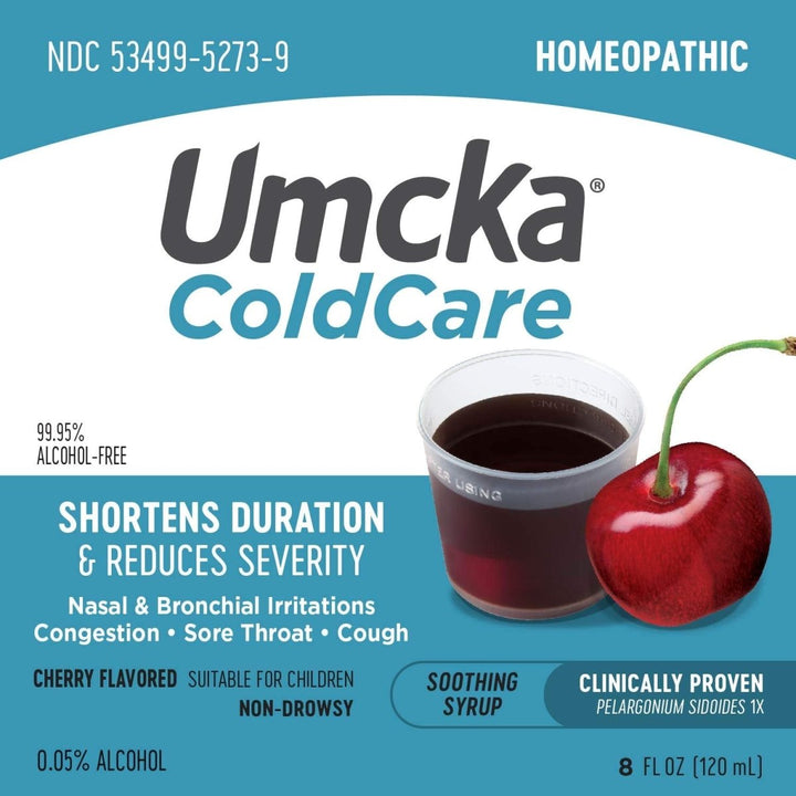 Nature's Way Umcka ColdCare Shortens Duration & Reduces Severity, 99.95% Alcohol - Free Cherry, 8 Oz. - The Oasis of Health