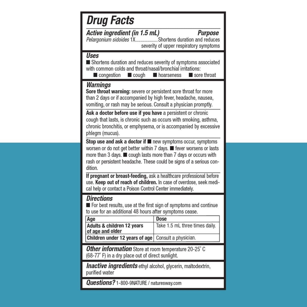 Nature's Way Umcka ColdCare Shortens Duration & Reduces Severity, Original Drops, 2 Fluid Ounces - The Oasis of Health