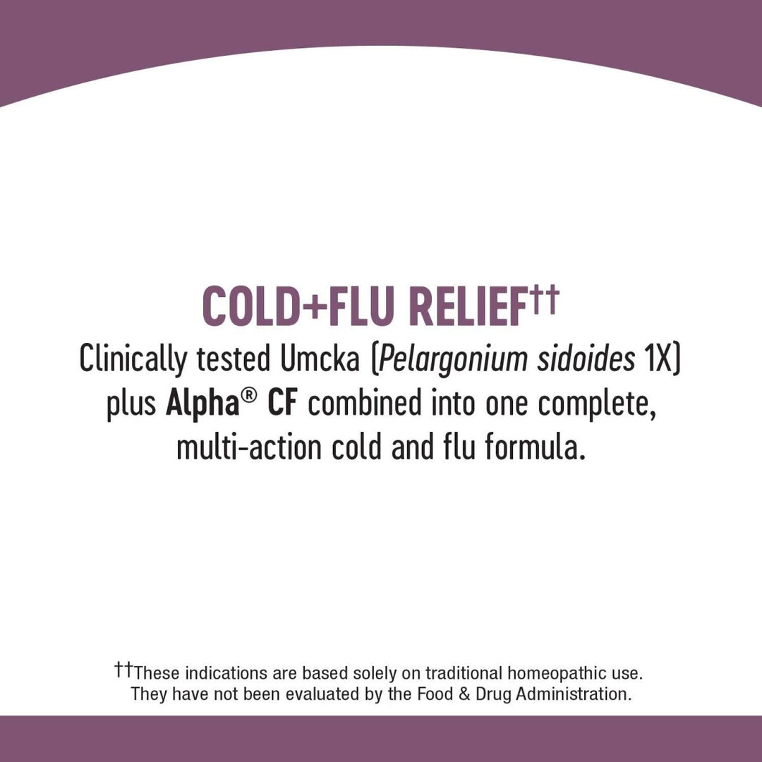 Nature's Way Umcka Cold+Flu Multi - Action Non - Drowsy, Berry Flavored, 20 Chewables - The Oasis of Health