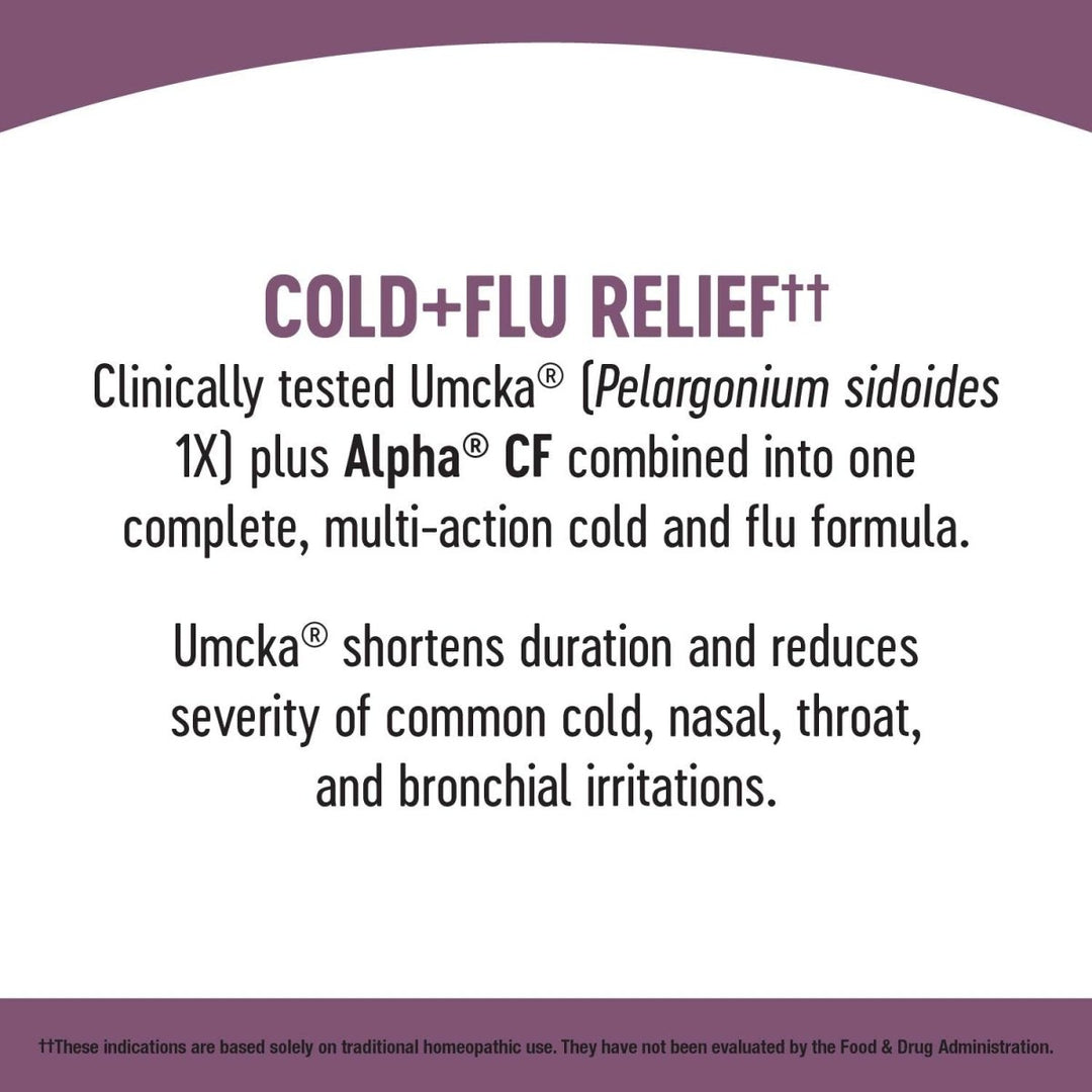 Nature's Way Umcka Cold+Flu Multi - Action Non - Drowsy Syrup, 99.95% Alcohol Free, 4 Oz, Berry Flavor - The Oasis of Health