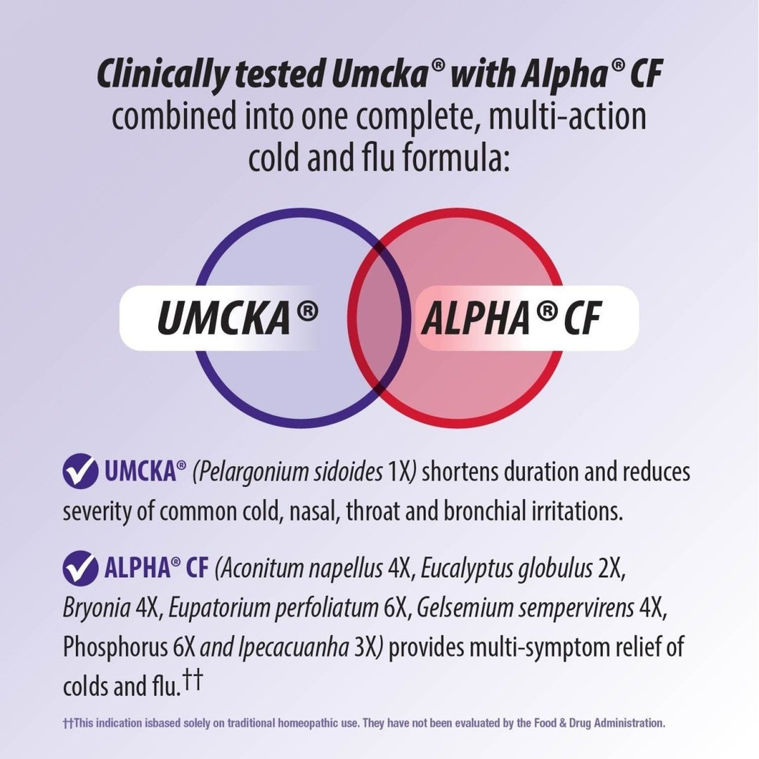 Nature's Way Umcka Cold+Flu Multi - Action Non - Drowsy Syrup, 99.95% Alcohol Free, 4 Oz, Berry Flavor - The Oasis of Health