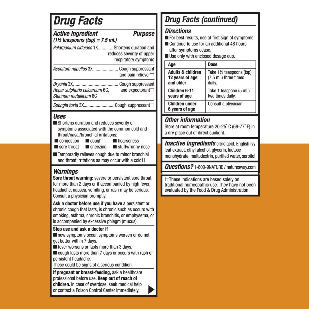 Nature's Way Umcka Cough Max Relief Syrup, 4 Oz - The Oasis of Health