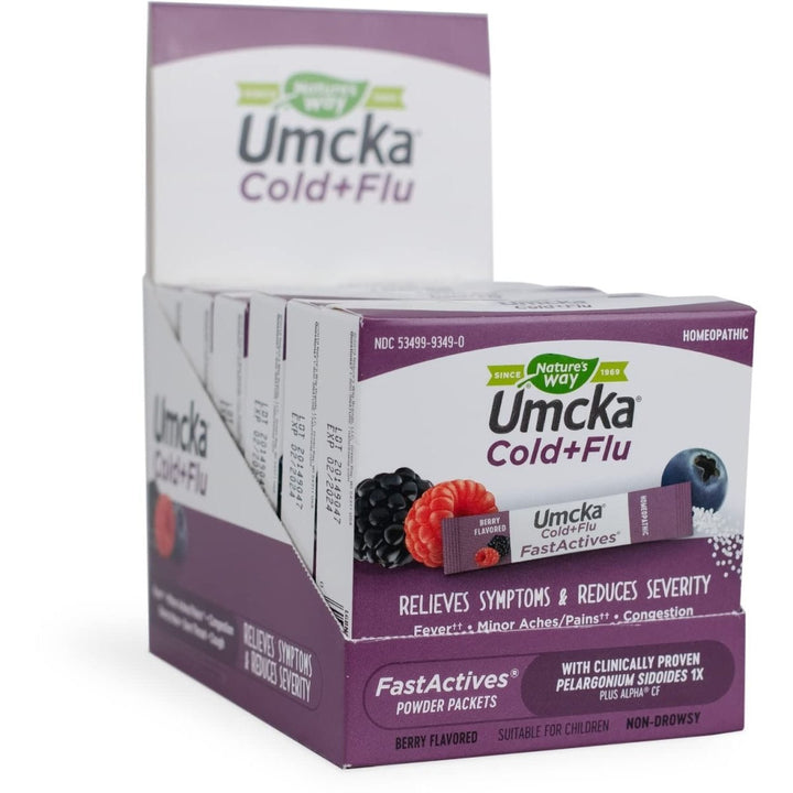 Nature's Way Umcka FastActives Cold+Flu Powder Packets - 60 Packets - The Oasis of Health