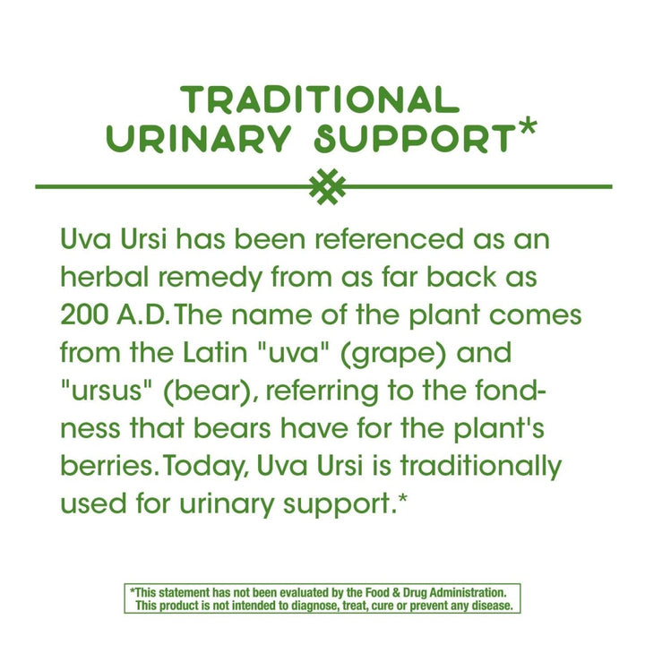 Nature's Way Uva Ursi 1440 mg 100 Capsules (Pack of 6) - The Oasis of Health