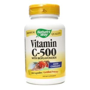 Nature'S Way Vit C 500 W/Bioflavs 100 Cap - The Oasis of Health