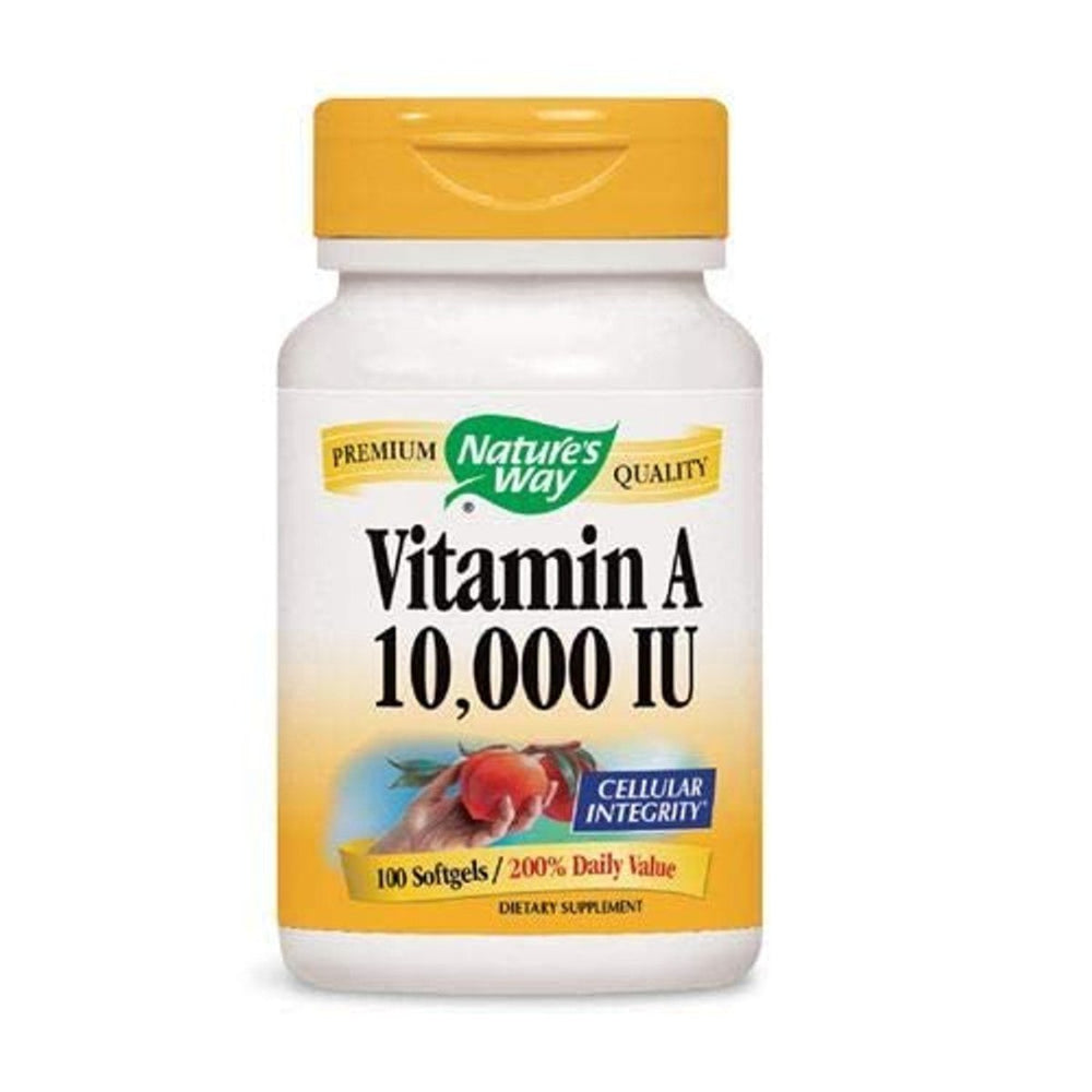 Nature's Way Vitamin A 10,000 IU 100 Softgels - The Oasis of Health