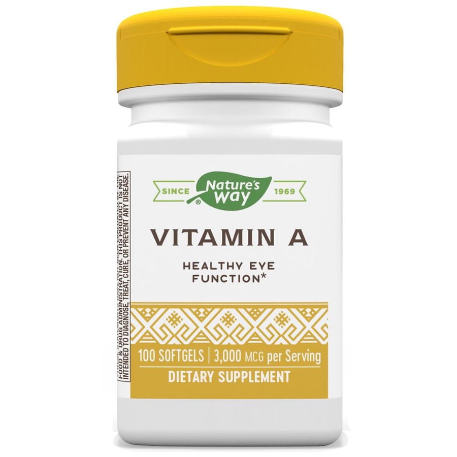 Nature's Way Vitamin A 10,000 IU 100 Softgels - The Oasis of Health