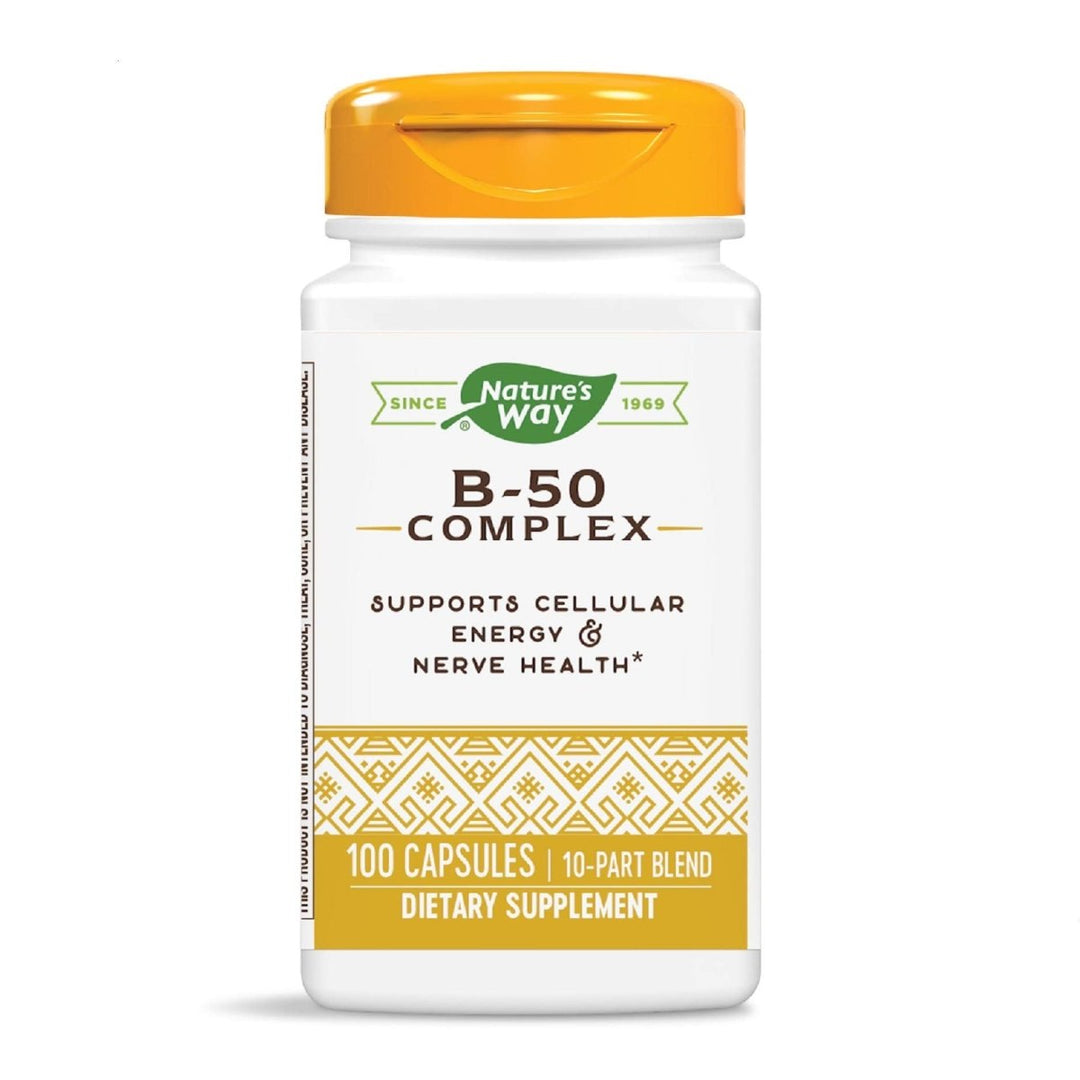Nature's Way Vitamin B - 50 Complex Capsules - Comprehensive B - Vitamin Support - The Oasis of Health
