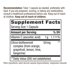 Nature's Way Vitamin C 1000mg with Bioflavonoids 250 Vcaps - The Oasis of Health