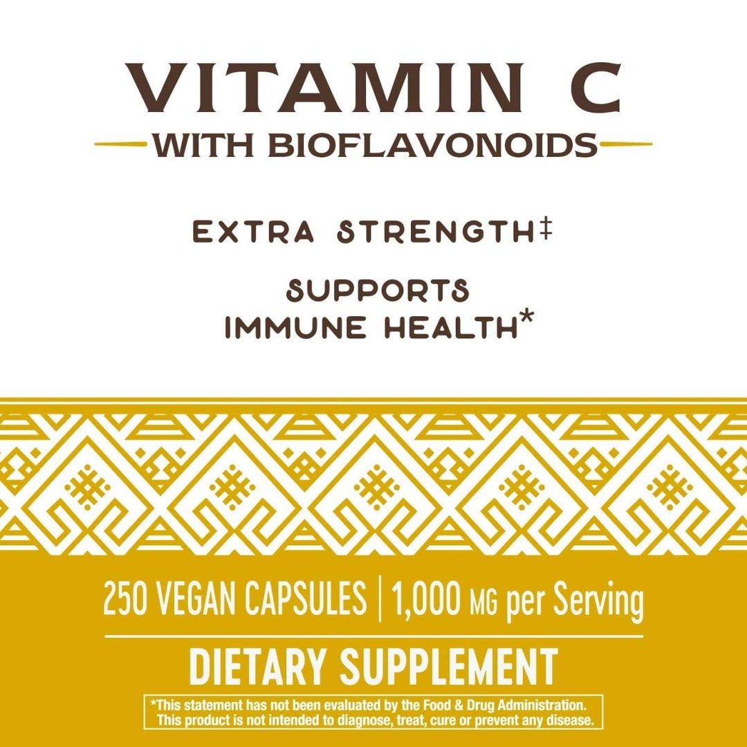 Nature's Way Vitamin C 1000mg with Bioflavonoids 250 Vcaps - The Oasis of Health