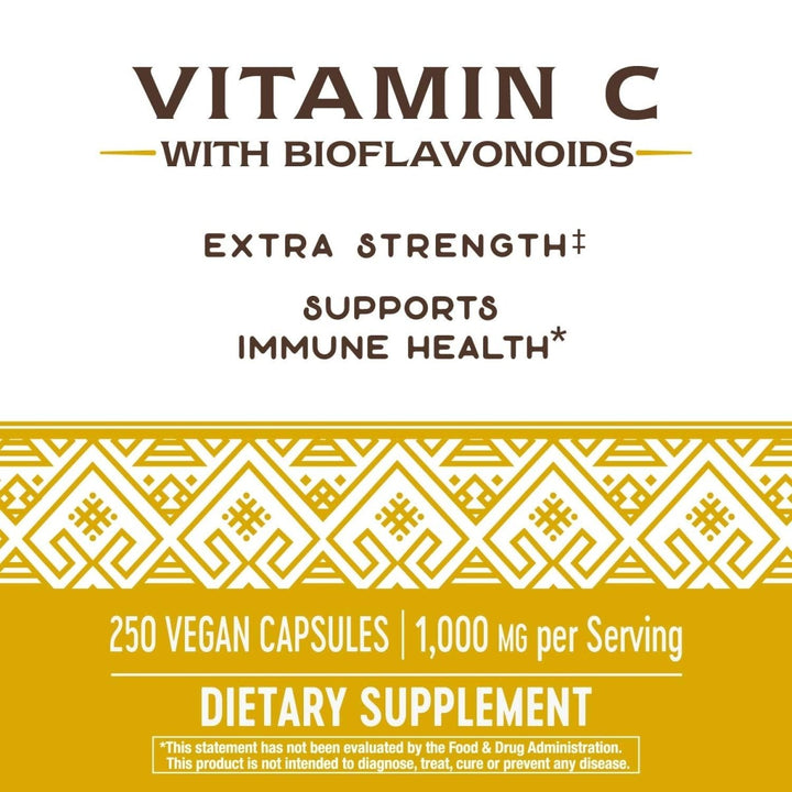 Nature's Way Vitamin C 1000mg with Bioflavonoids 250 Vcaps - The Oasis of Health