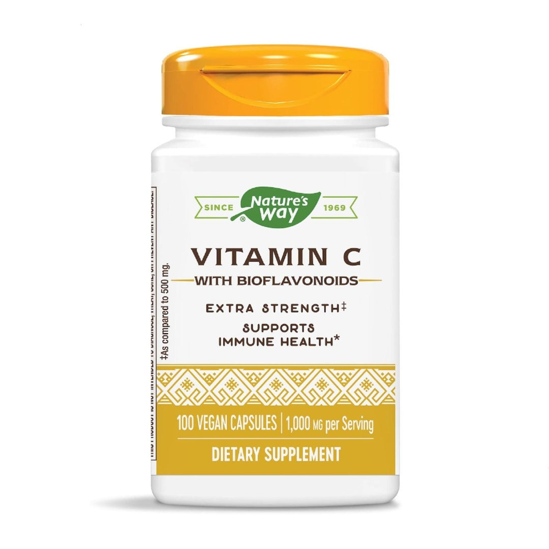 Nature's Way Vitamin C with Bioflavonoids, 1000 mg Vitamin C per Serving, 100 Capsules - The Oasis of Health