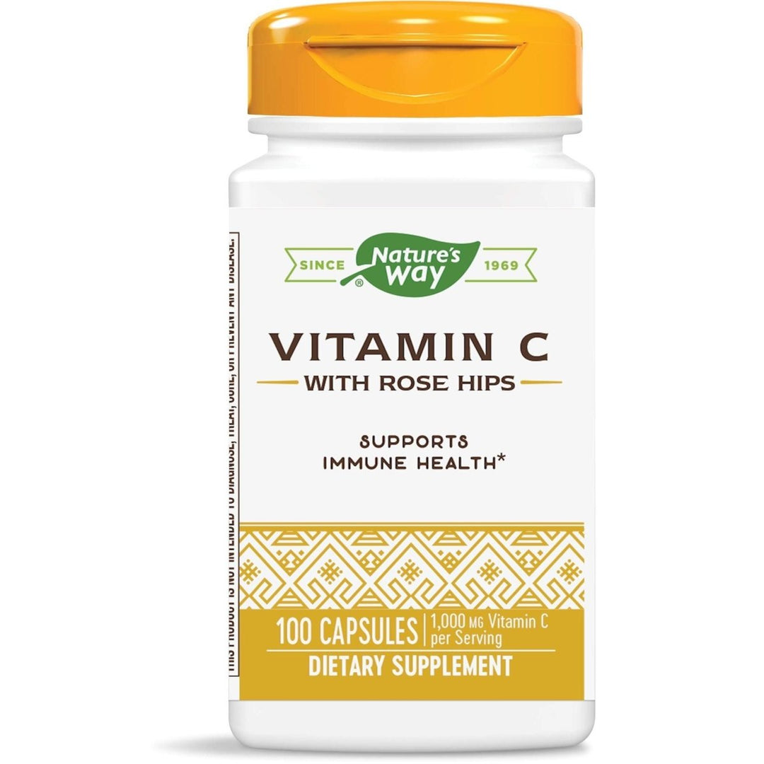 Nature's Way Vitamin C with Rose Hips; 1000 mg per Serving; 100 Capsules - The Oasis of Health