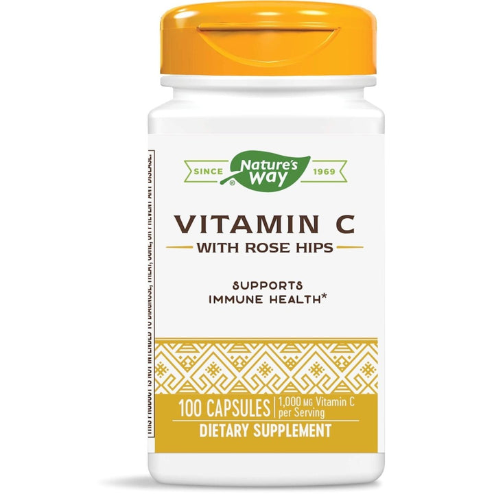 Nature's Way Vitamin C with Rose Hips; 1000 mg per Serving; 100 Capsules - The Oasis of Health