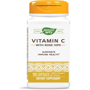 Nature's Way Vitamin C with Rose Hips; 1000 mg per Serving; 100 Capsules - The Oasis of Health