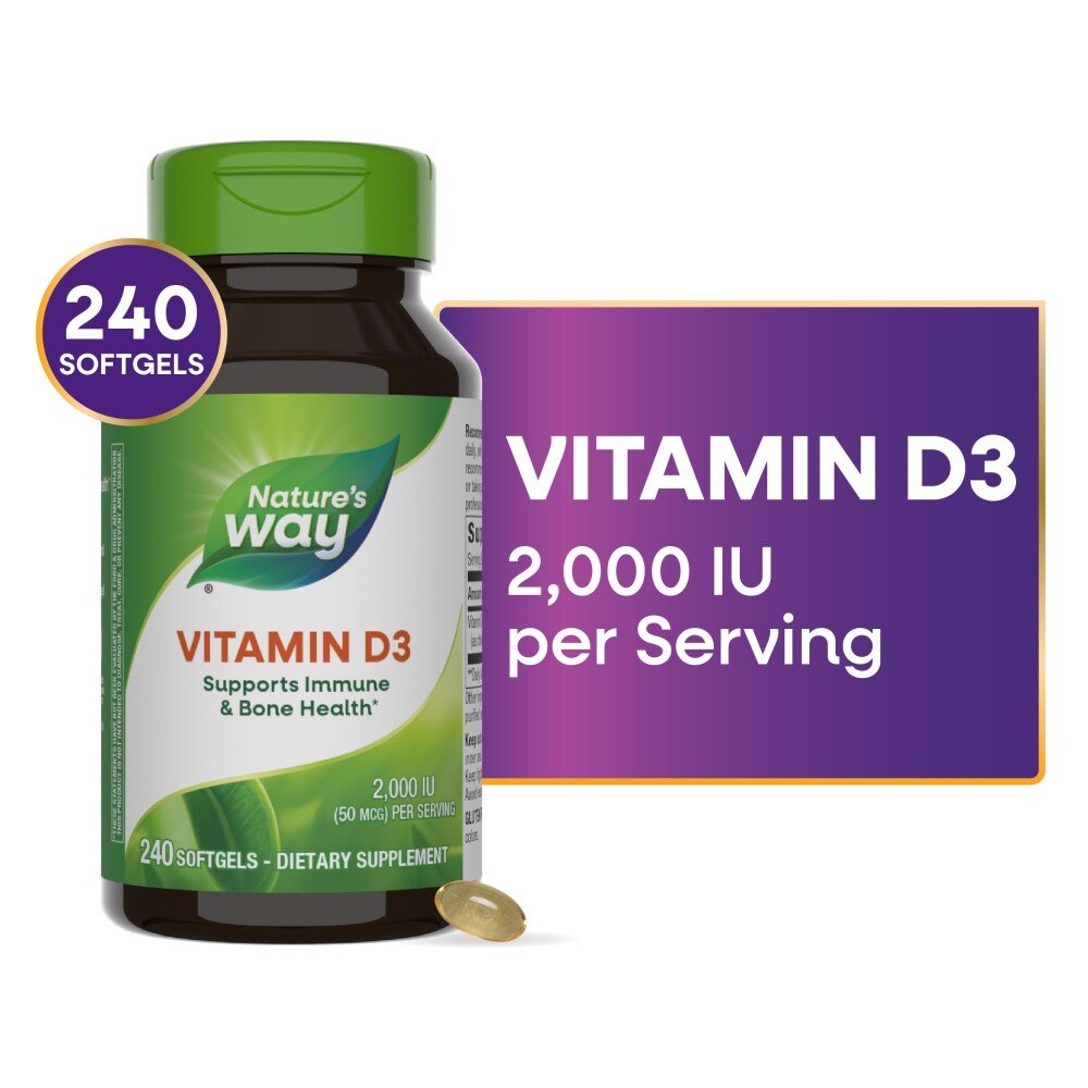 Nature's Way Vitamin D3 Extra Strength 240 Softgels - The Oasis of Health