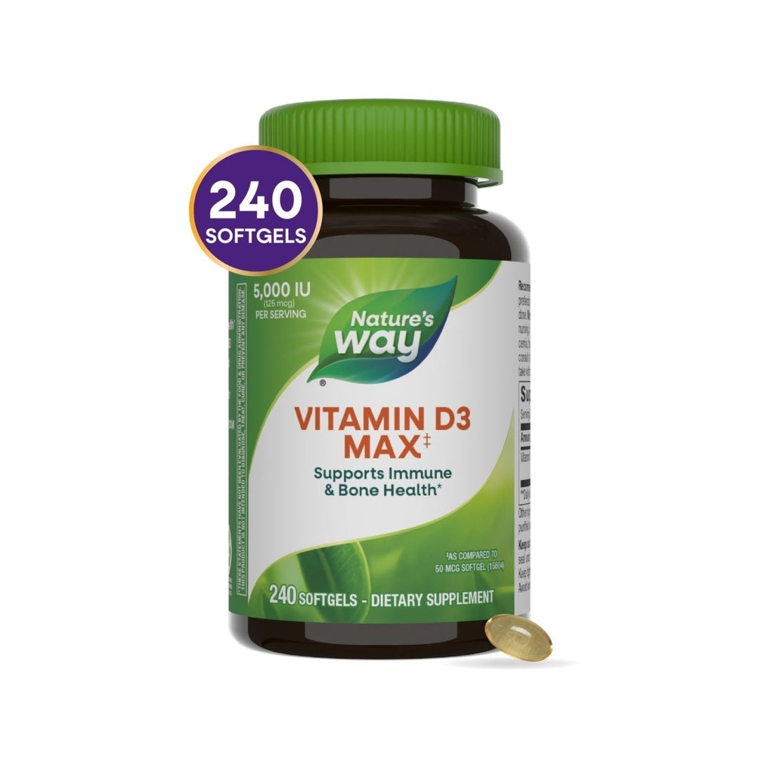 Nature's Way Vitamin D3 Max 240 Softgels - 15836 - 3 Pack - The Oasis of Health