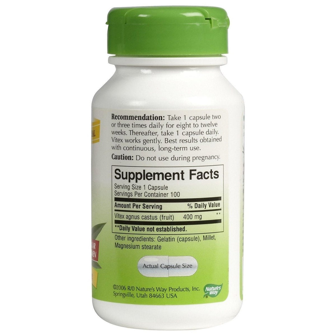 Nature's Way Vitex (Chaste Tree) Caps, 100 ct - The Oasis of Health