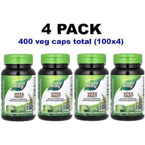 Nature's Way Vitex Fruit 100 Vcaps - 4 Pack - The Oasis of Health