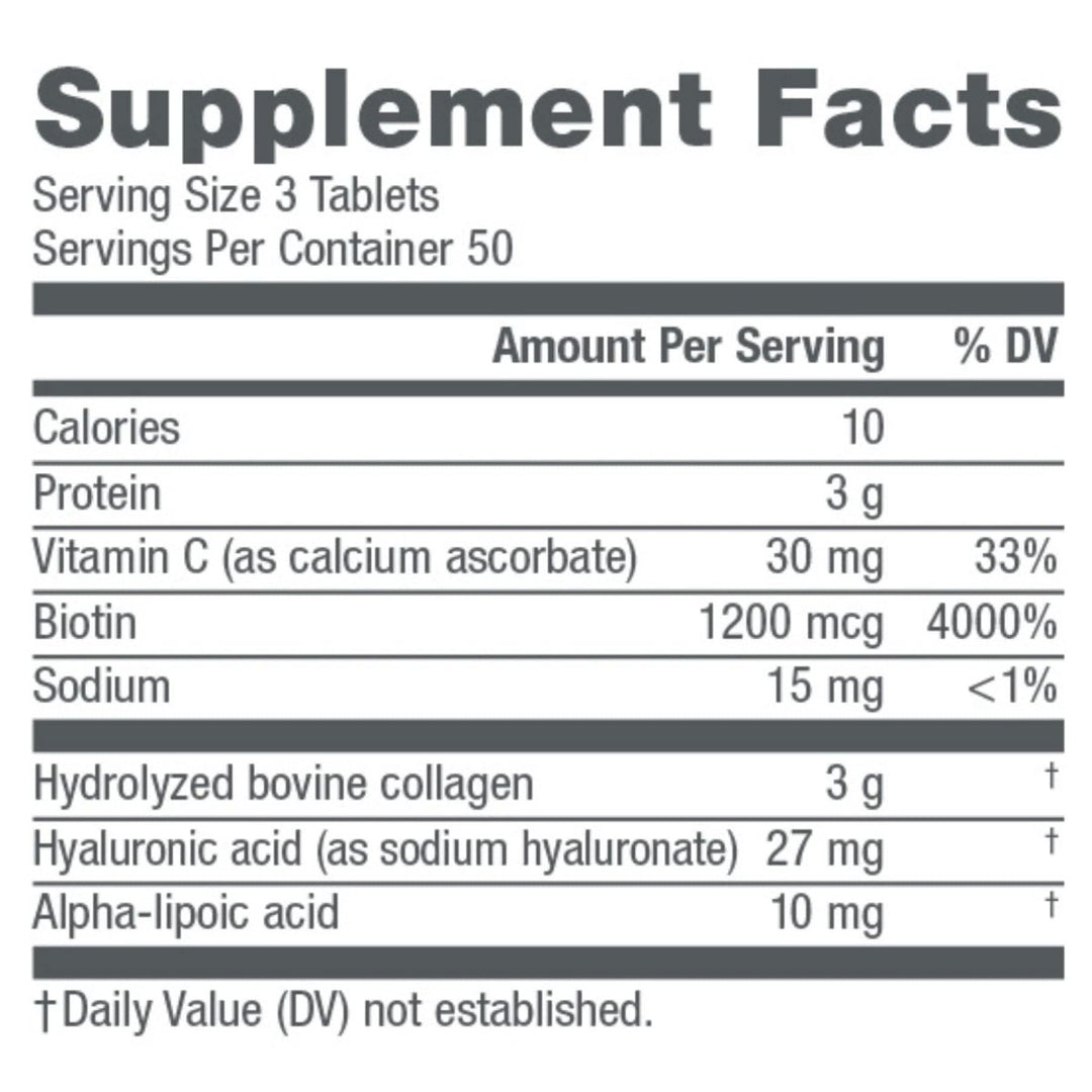 NeoCell Collagen Beauty Builder With Hyaluronic Acid and Biotin, Skin, Hair and Nails Supplement, Includes Antioxidants, Tablet, 150 Count, 1 Bottle - The Oasis of Health