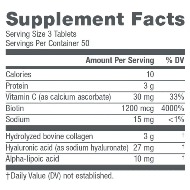 NeoCell Collagen Beauty Builder With Hyaluronic Acid and Biotin, Skin, Hair and Nails Supplement, Includes Antioxidants, Tablet, 150 Count, 1 Bottle - The Oasis of Health