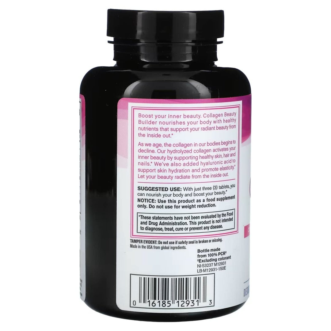 NeoCell Collagen Beauty Builder With Hyaluronic Acid and Biotin, Skin, Hair and Nails Supplement, Includes Antioxidants, Tablet, 150 Count, 1 Bottle - The Oasis of Health
