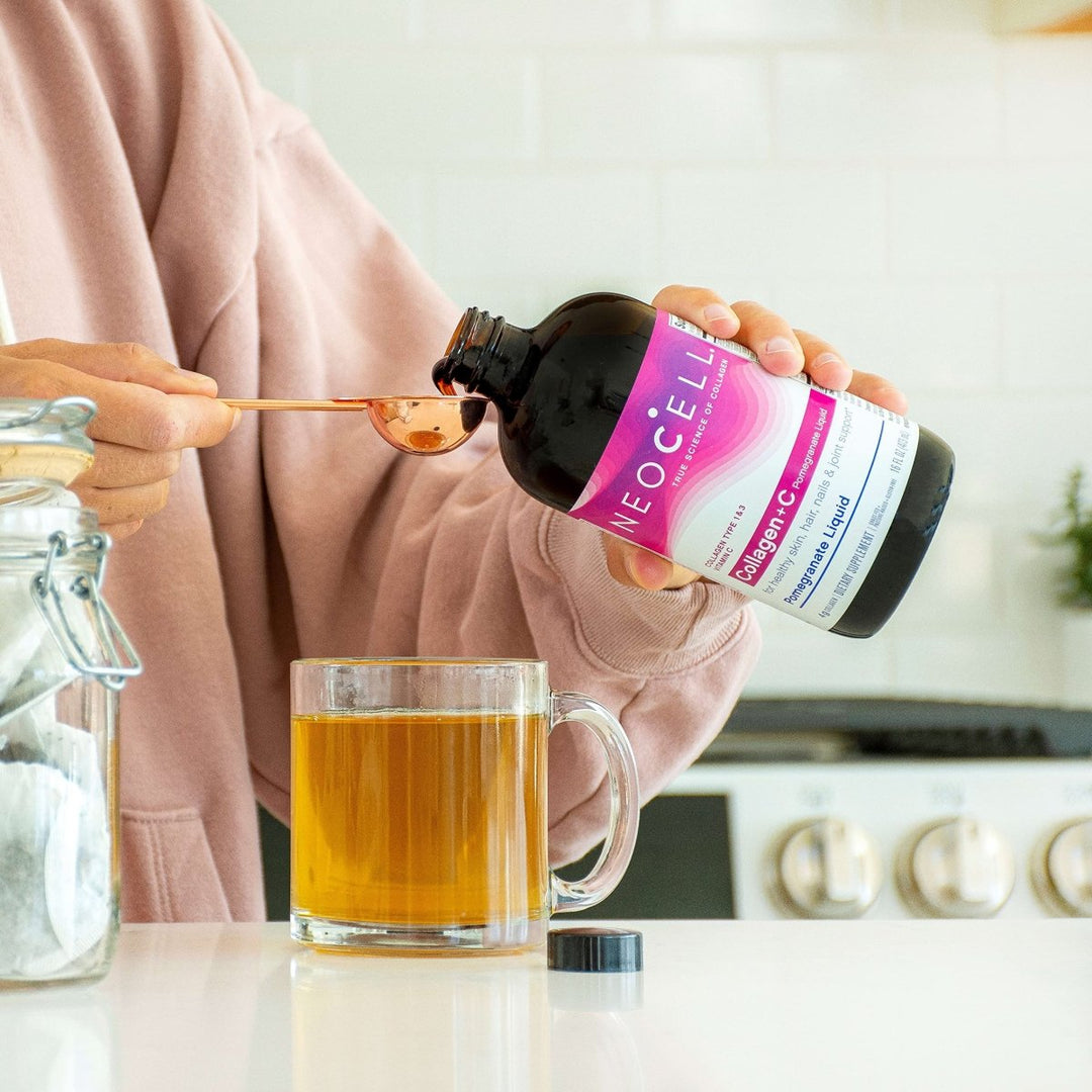 NeoCell Collagen Peptides + Vitamin C Liquid, 16 Oz - The Oasis of Health
