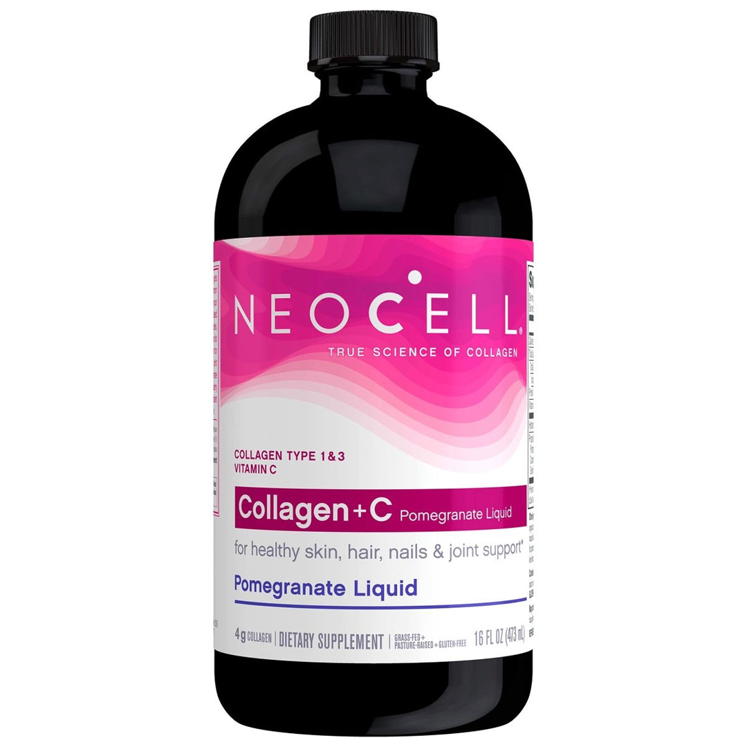 NeoCell Collagen Peptides + Vitamin C Liquid, 16 Oz - The Oasis of Health